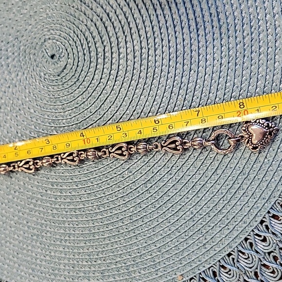 Hefty Silver Heart Bracelet - Picture 6 of 6